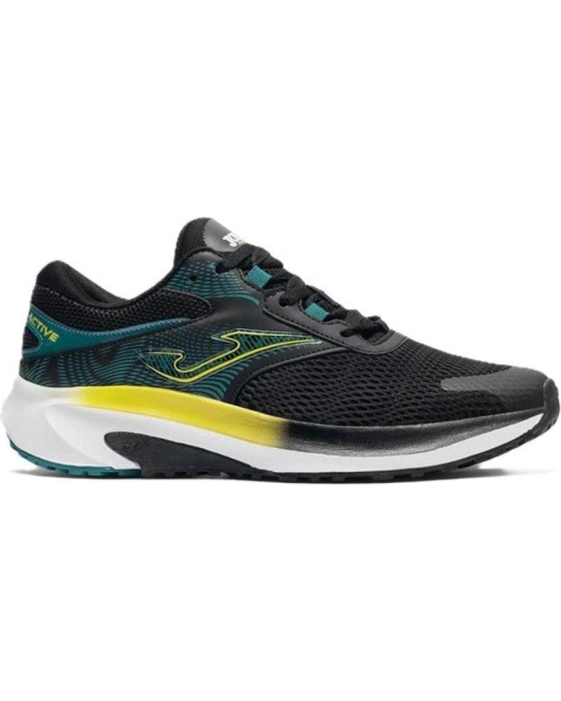 ZAPATILLAS JOMA RACTIS ACTIVE HOMBRE NEGRO VERDE NEÓN MULTICOLOR