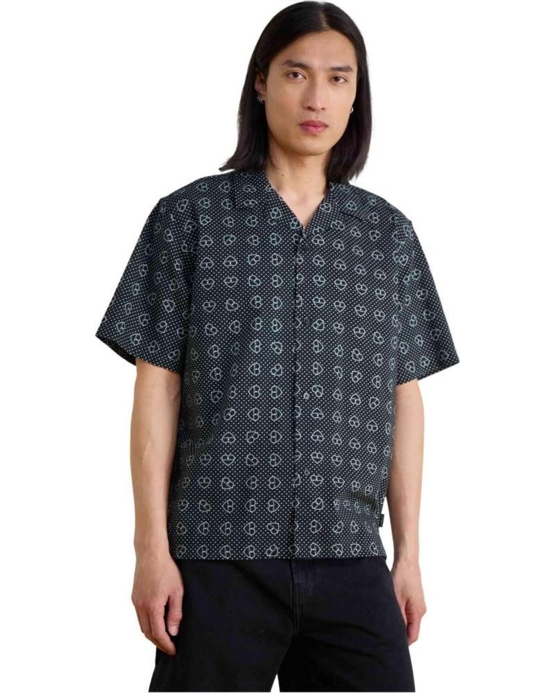 CARHARTT CAMISA A CUADROS DE MANGA CORTA PARA HOMBRE NEGRO