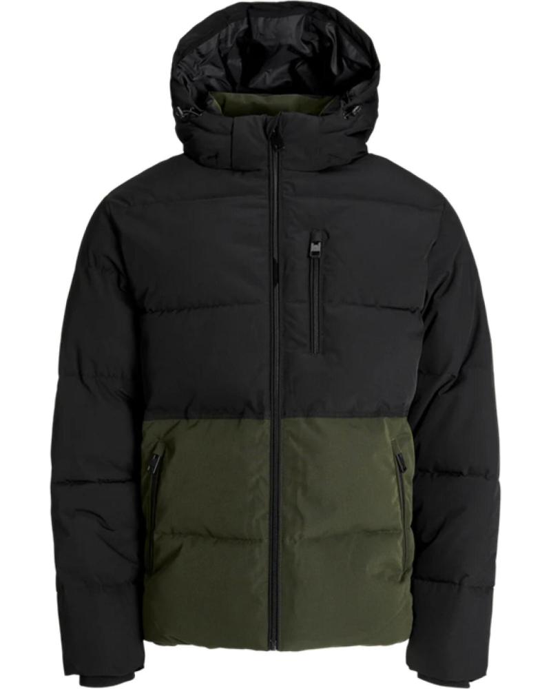 CHAQUETA PUFFER JACK JONES JJOWEN ROSIN BLACK MULTICOLOR MULTICOLOR