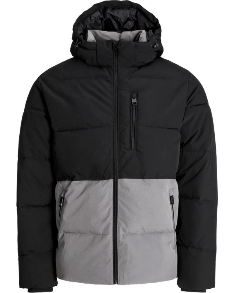 CHAQUETA PUFFER JACK AND JONES JJEOWEN CASTLEROCK BLACK MULTICOLOR HOMBRE MULTICOLOR
