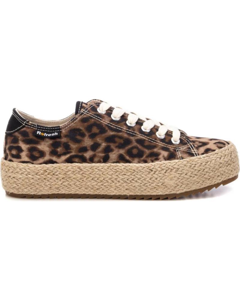 ZAPATILLAS REFRESH 173149 CON ESTAMPADO DE LEOPARDO Y SUELA DE ESPARTO LEOPARDO