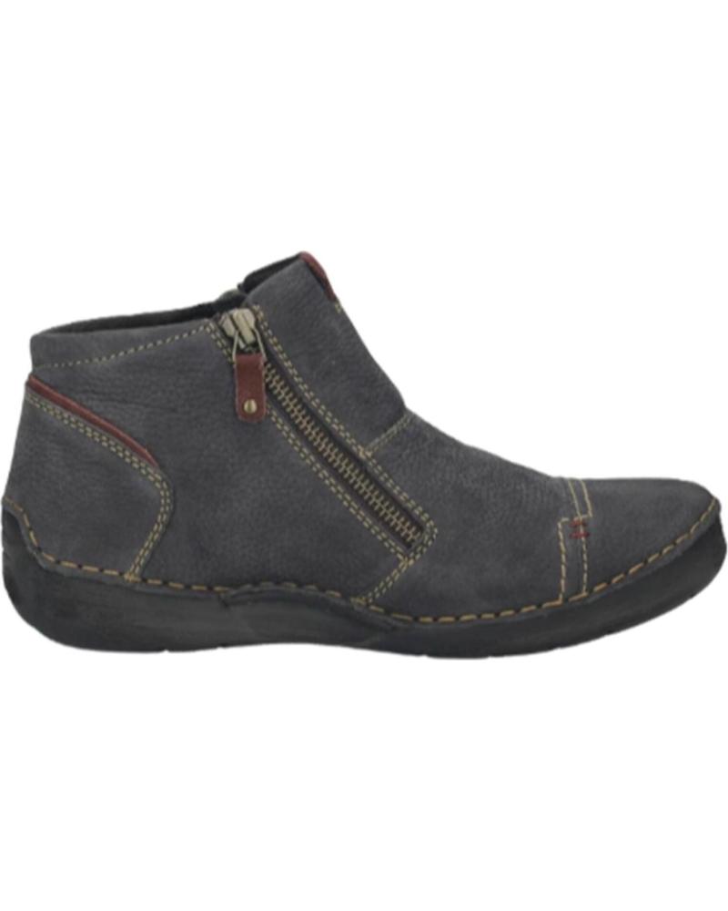 BOTAS JOSEP SEIBEL FERGEY46 PIEL CREMALLERA MUJER NEGRO