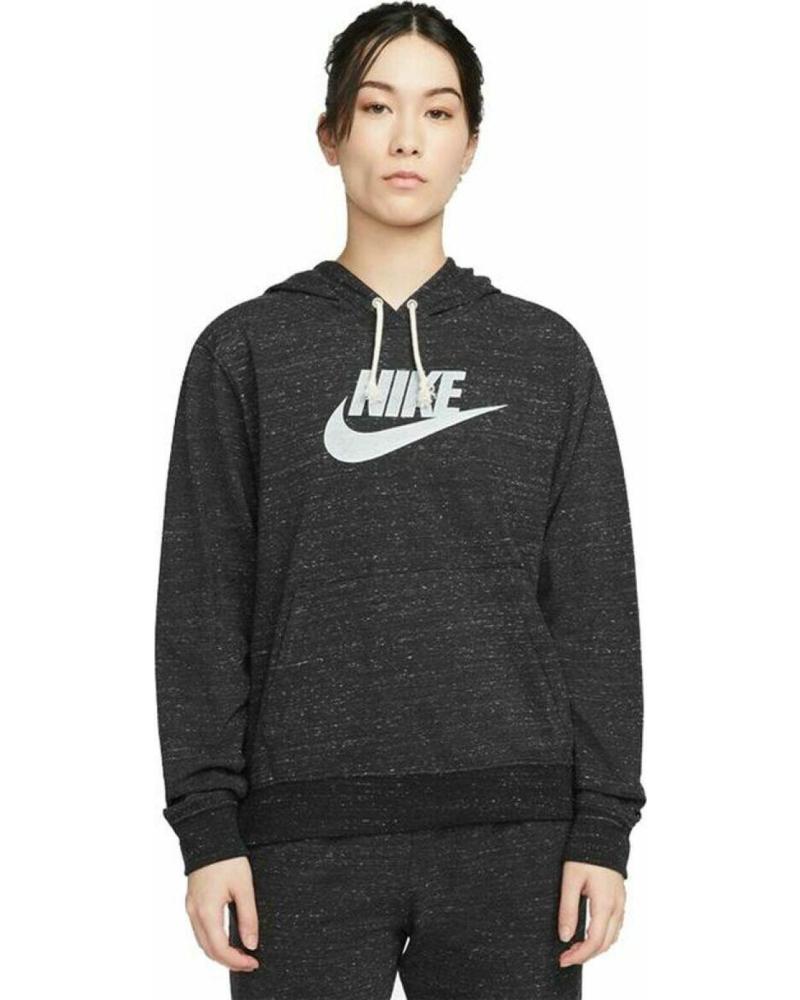 SUDADERA NIKE SPORTSWEAR GYM VINTAGE ZIP CON LOGO NEGRO