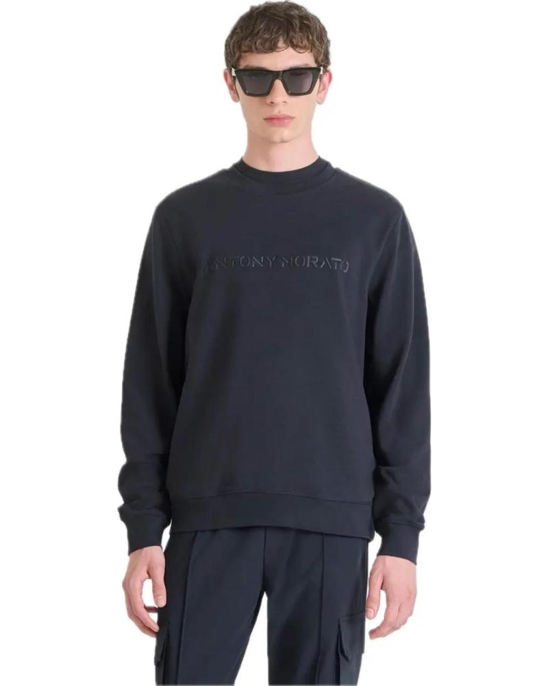 SUDADERA ANTONY MORATO MMFL01103 CON CAPUCHA PARA HOMBRE, MARINO AZUL AZUL