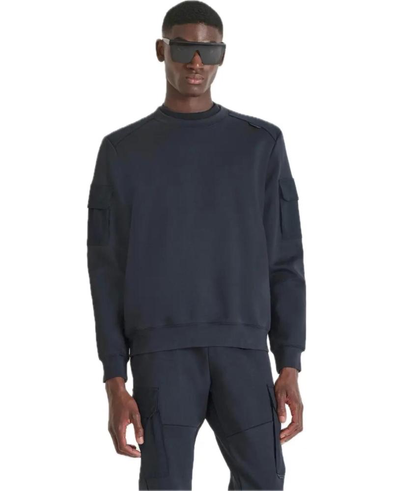 SUDADERA ANTONY MORATO MMFL01097 PARA HOMBRE, MARINO AZUL AZUL