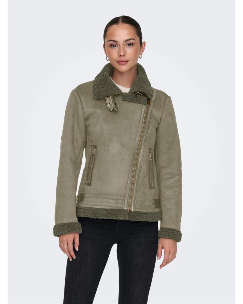 CHAQUETA AVIADOR FORRADA ONLY 15304775 PARA MUJER VERDE