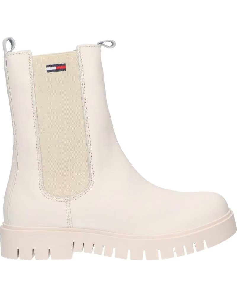 Tommy Hilfiger EN0EN01990 Long Chelsea Boot Ybi Ivory
