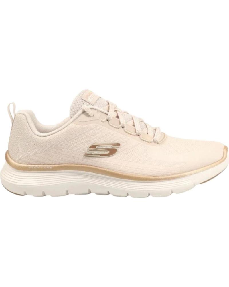 SKECHERS FLEX APPEAL 5.0 ELEGANT GLOW ZAPATILLAS MUJER BEIGE BEIGE