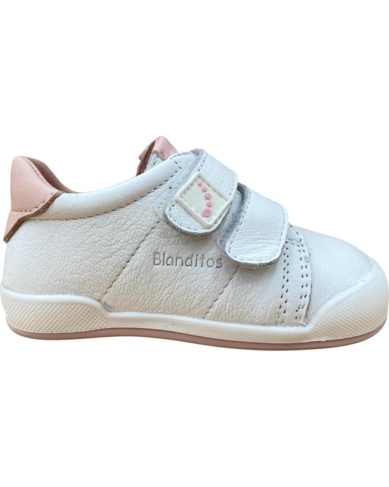 ZAPATILLAS CASUAL CRIOS LONDRES BAREFOOT NIÑA ROSA VELCRO BLANCO BLANCO