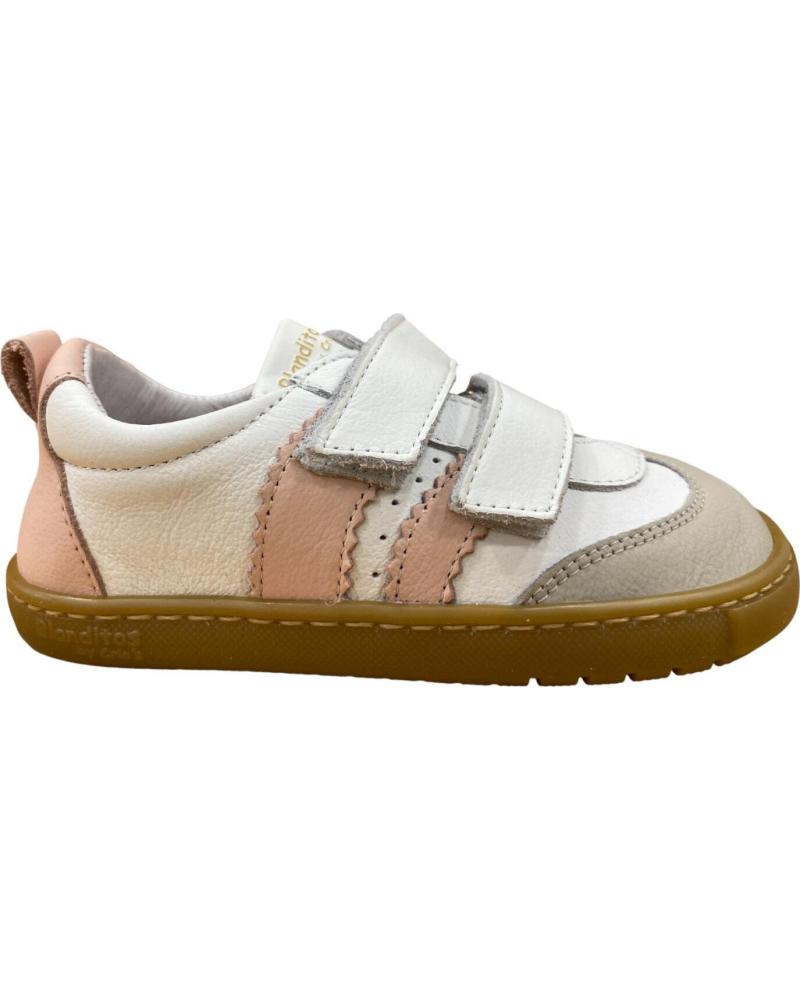 ZAPATILLAS CASUAL CRIOS DELFÍN VELCRO NIÑA BLANCO ROSA BLANCO