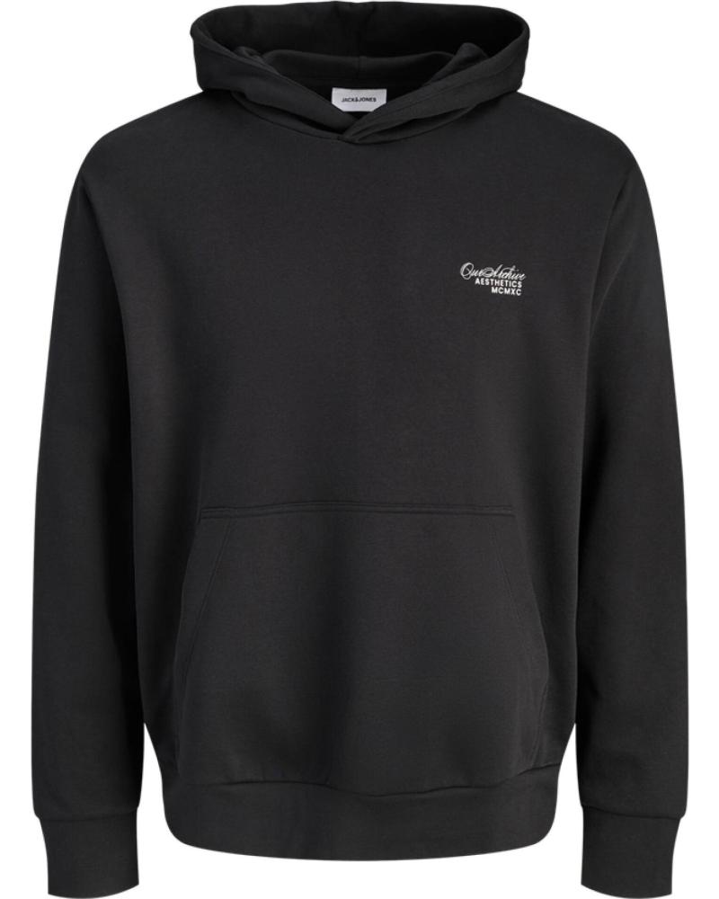 SUDADERA JACK AND JONES JJROAR SWEAR HOOD NEGRA NEGRO