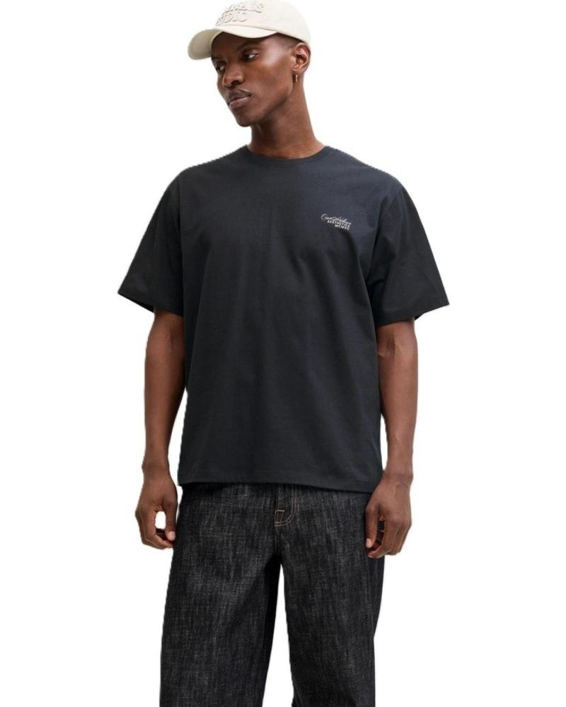 CAMISETA JACK AND JONES JJROAR TEE SS CREW NEGRA NEGRO