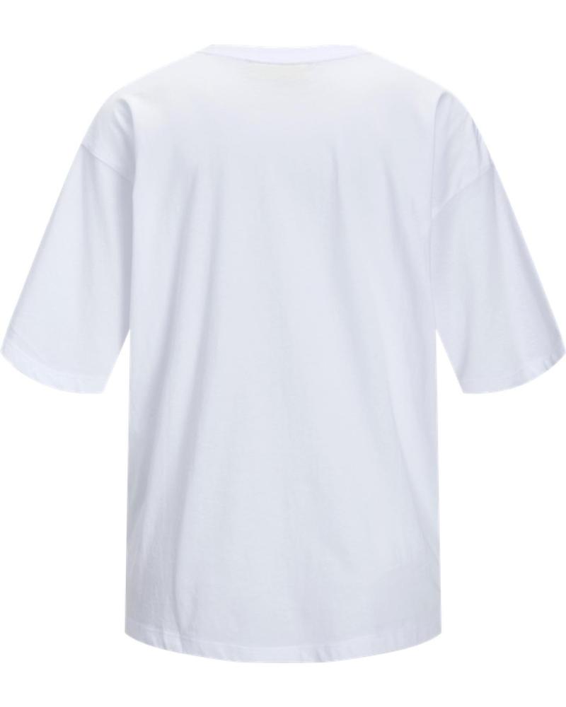 CAMISETA JACK & JONES JXANDREA ESTAMPADO PIGMENTADO BLANCA BLANCO