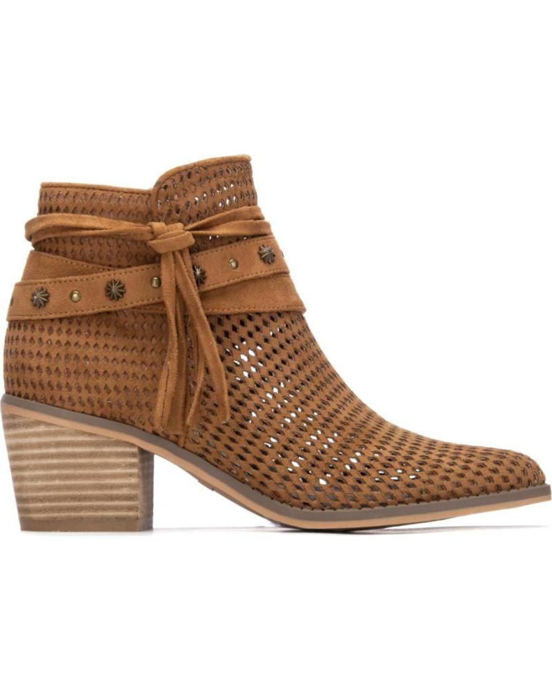 BOTAS REFRESH 175180 CON DISEÑO TRENZADO Y FLECOS CAMEL