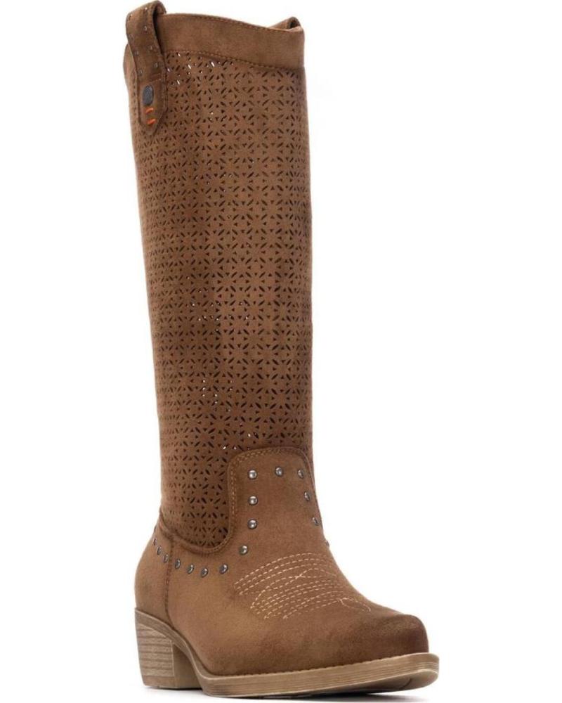 BOTAS DE CAÑA ALTA REFRESH 175292 ANTE MUJER CAMEL CAMEL