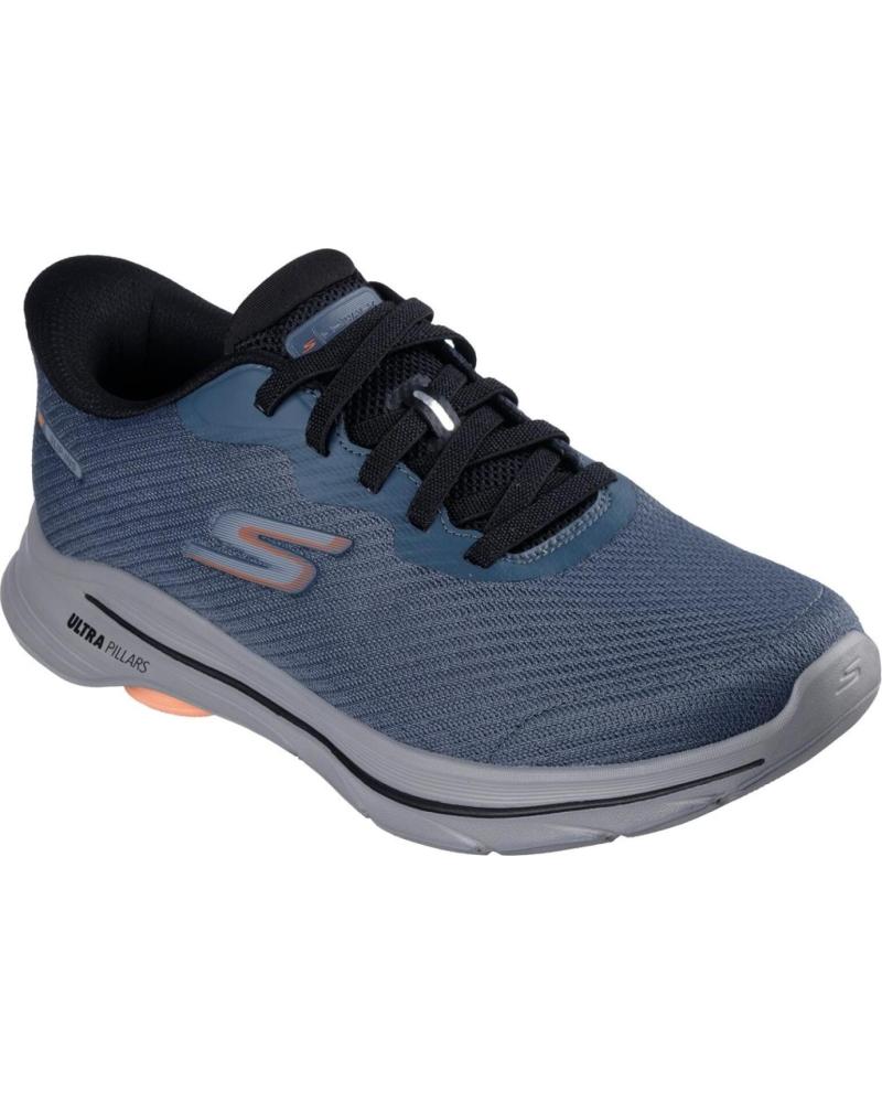 ZAPATILLAS SKECHERS SLIP-INS GO WALK 8 HOMBRE AZUL AZUL