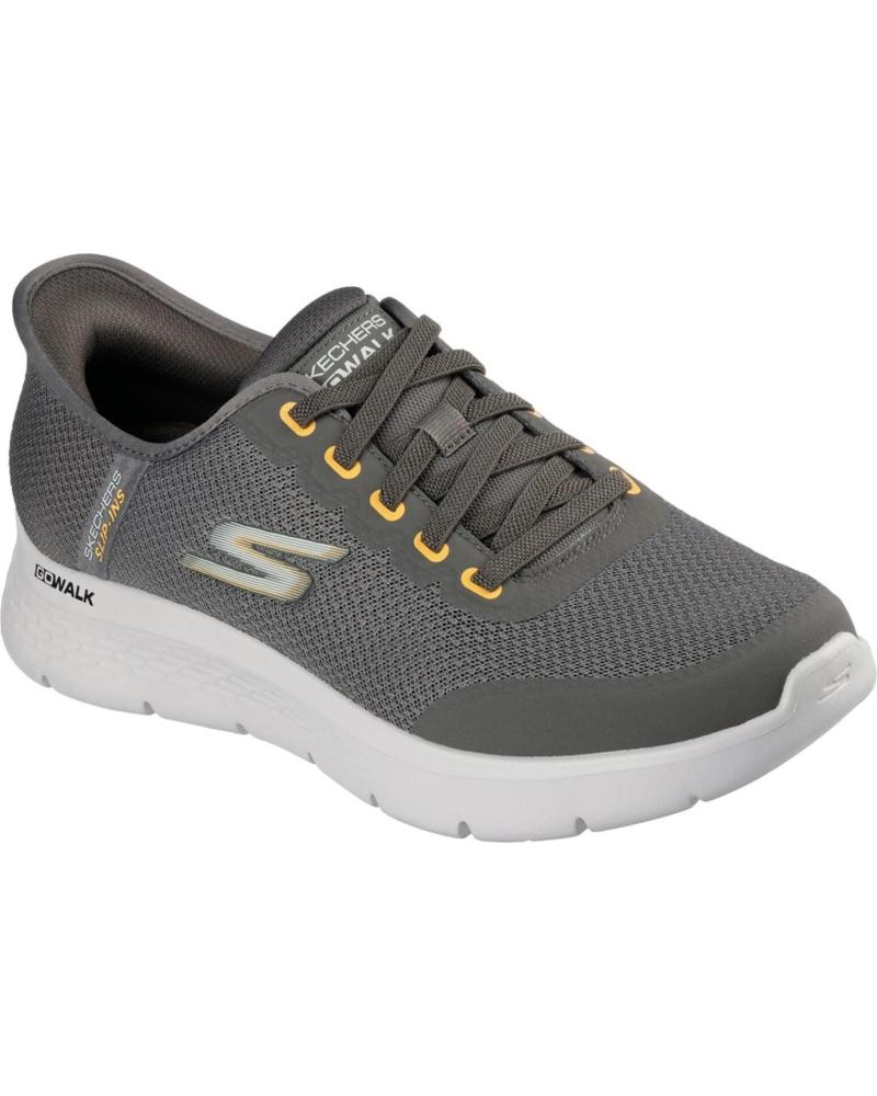 SKECHERS SLIP-INS GO WALK FLEX NETRO ZAPATILLAS CASUAL HOMBRE MARRÓN VARIOS COLORES