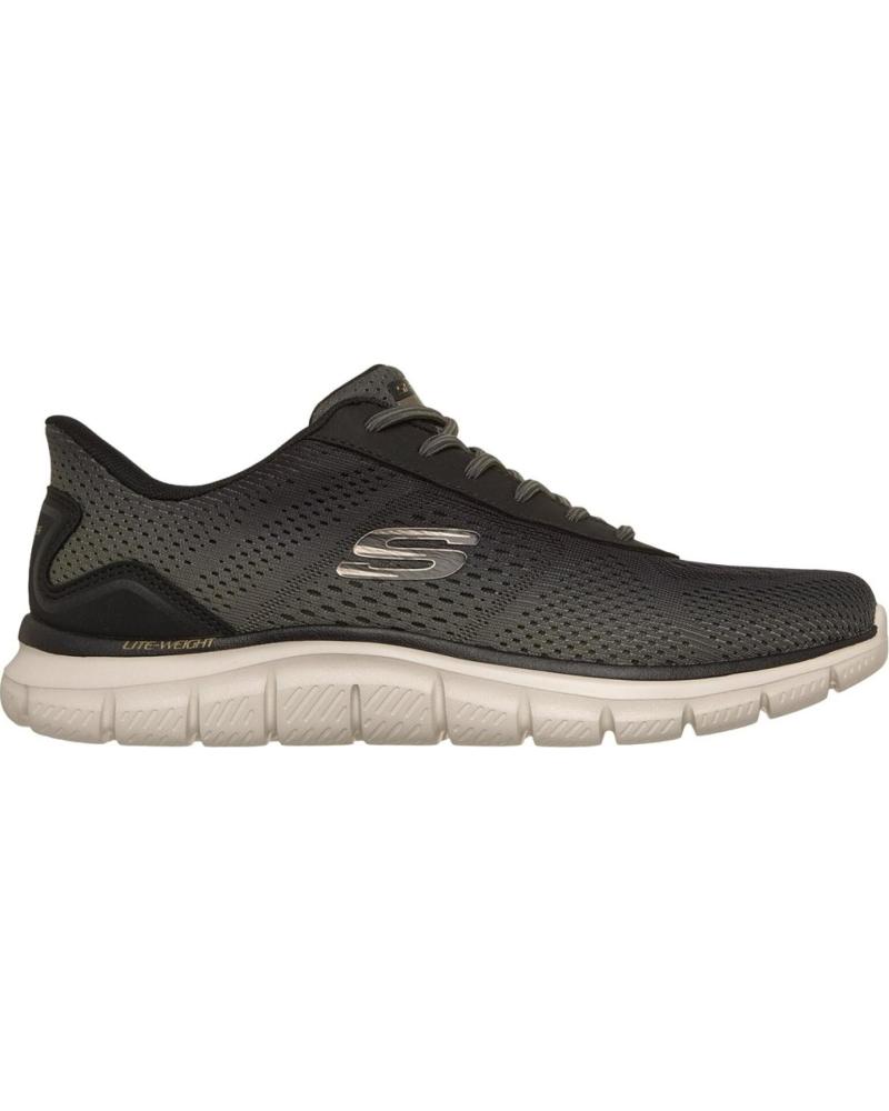 SKECHERS SLIP-INS TRACK ZAPATILLAS CASUAL HOMBRE NEGRO