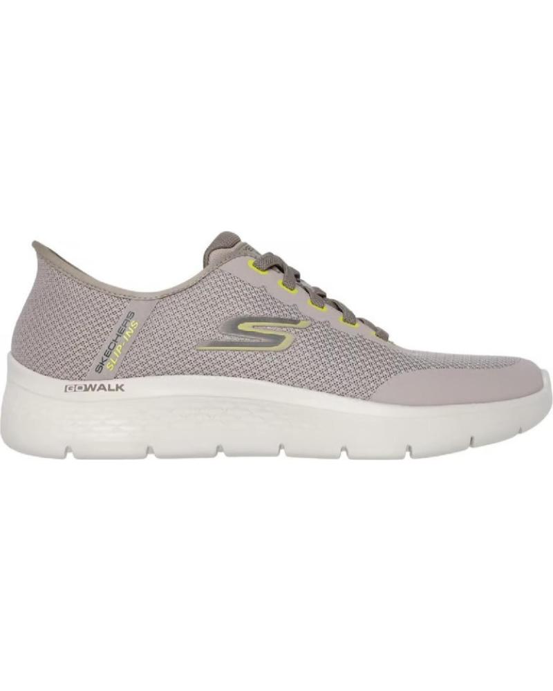 SKECHERS GO WALK FLEX NETRO 216332 ZAPATILLAS CASUAL HOMBRE GRIS TAUPE BEIG