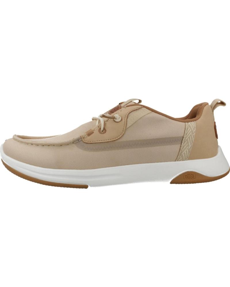 HEY DUDE WALLY DRIFT MESH ZAPATILLAS CASUAL HOMBRE BEIGE CRMWHT