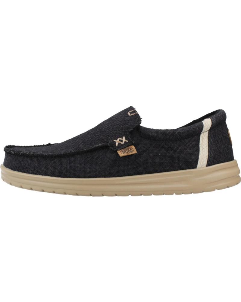 HEY DUDE MIKKA JUTE ZAPATILLAS CASUAL HOMBRE NEGRO BLKCRM