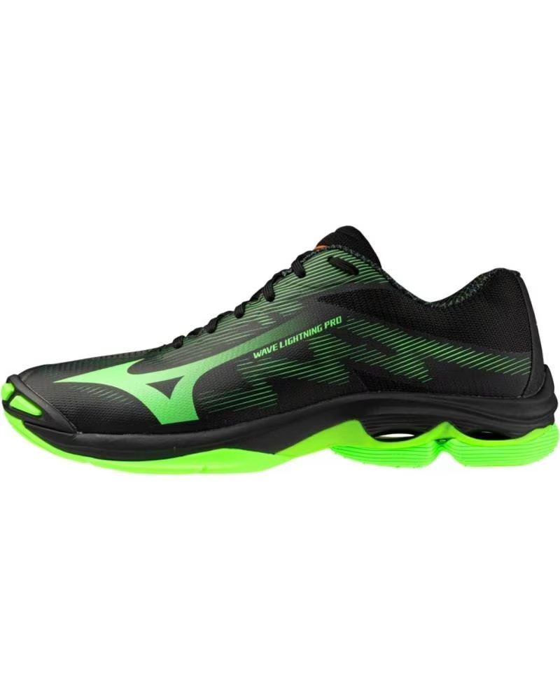 Mizuno Wave Lightning Pro Zapatilla Deportiva Hombre Negro Verde Negro