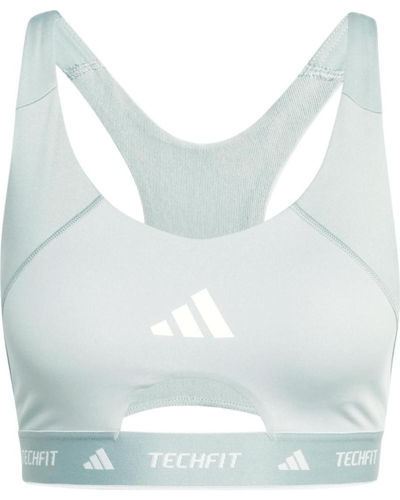 ADIDAS SUJETADOR DEPORTIVO ENTRENAMIENTO LIGERO MUJER VERDE CLARO VERDE CLARO
