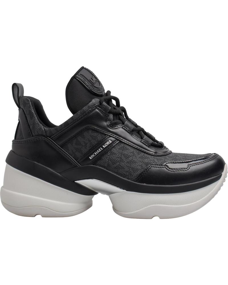 MICHAEL KORS OLYMPIA TRAINER ZAPATILLAS MUJER 49F5RMFS2B NEGRO NEGRO