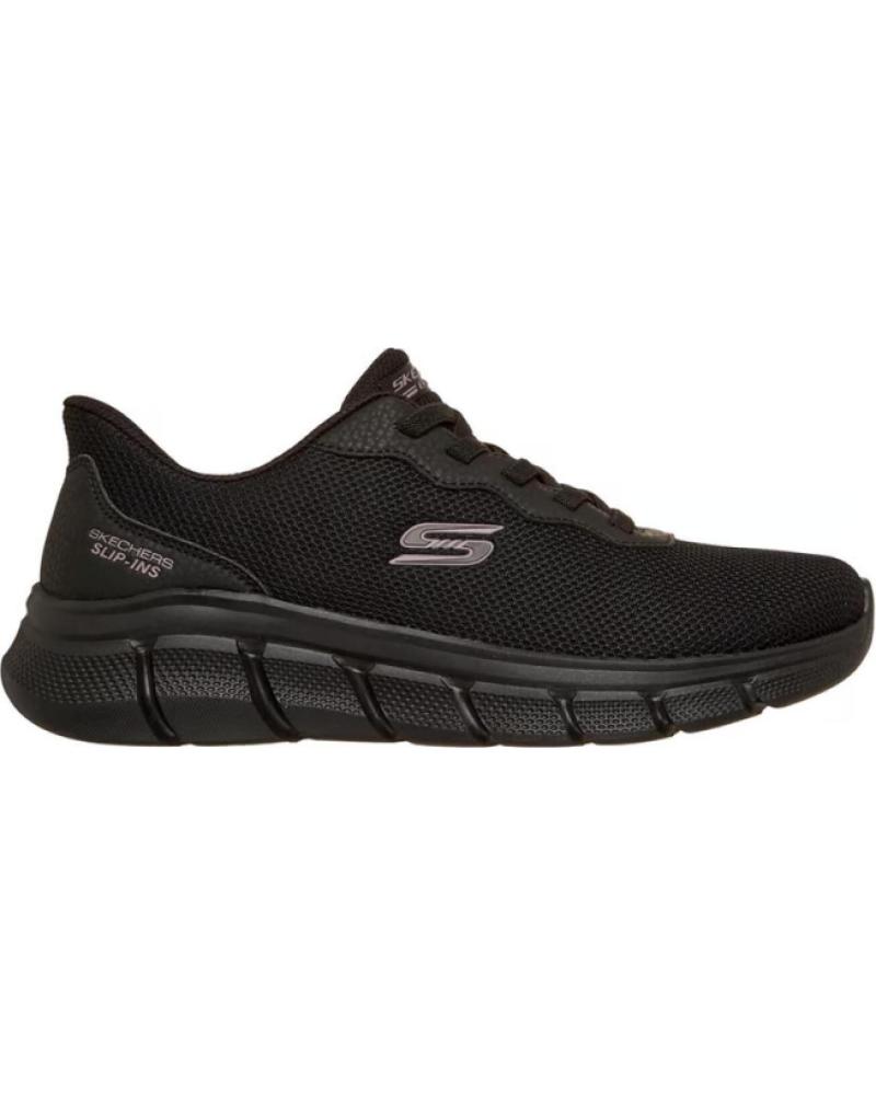 SKECHERS BOBS SPORT B FLEX FLEX LUCY ZAPATILLAS CASUAL MUJER NEGRO NEGRO