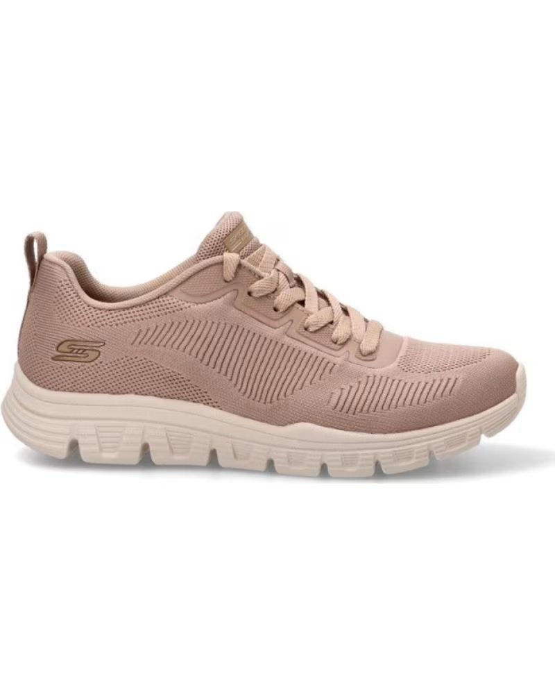 Skechers Zapatillas Bobs Sport B-lite 117700 Tpe Knit Taupe Mujer Marrón