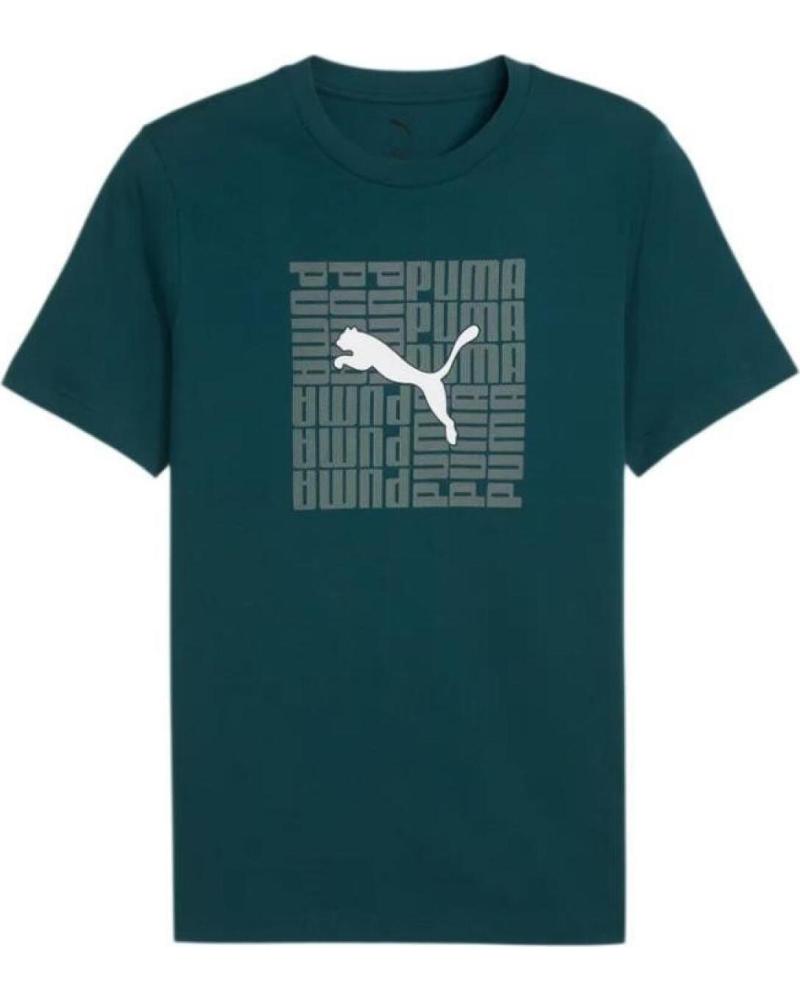 CAMISETA PUMA GRAPHIC BOX HOMBRE 688031-75 VERDE