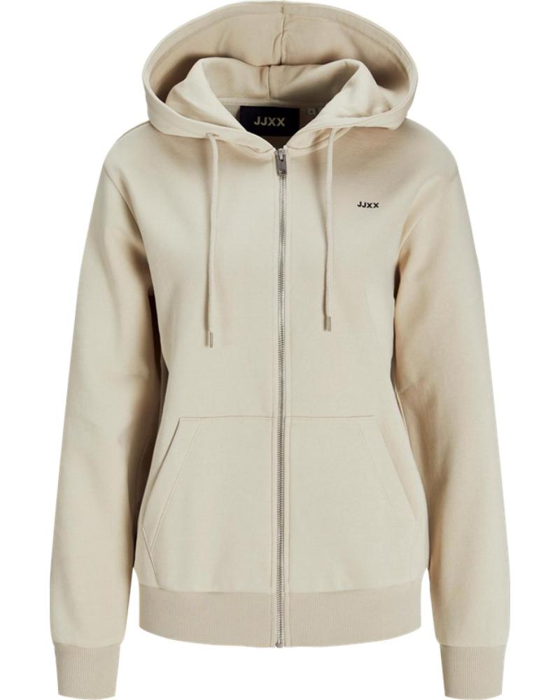 JACK AND JONES SUDADERA CON CAPUCHA JXABBIE RLX MUJER MOONBEAM BEIG