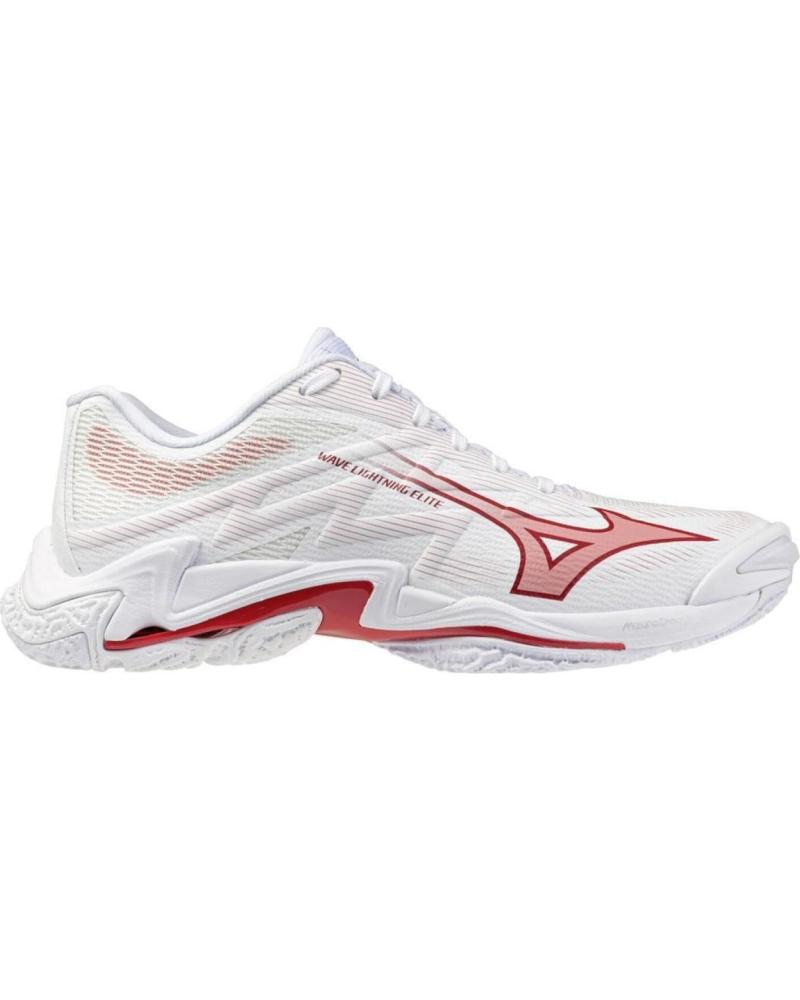 ZAPATILLAS DEPORTIVAS MIZUNO WAVE LIGHTNING ELITE PARA HOMBRE - BLANCO/ROJO BLANCO-ROJO