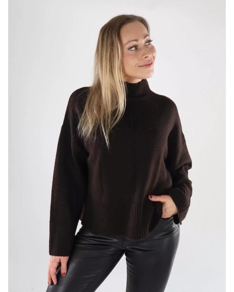 JERSEY MUJER ONLY WHITNEY CUELLO ALTO 15353184 MARRóN