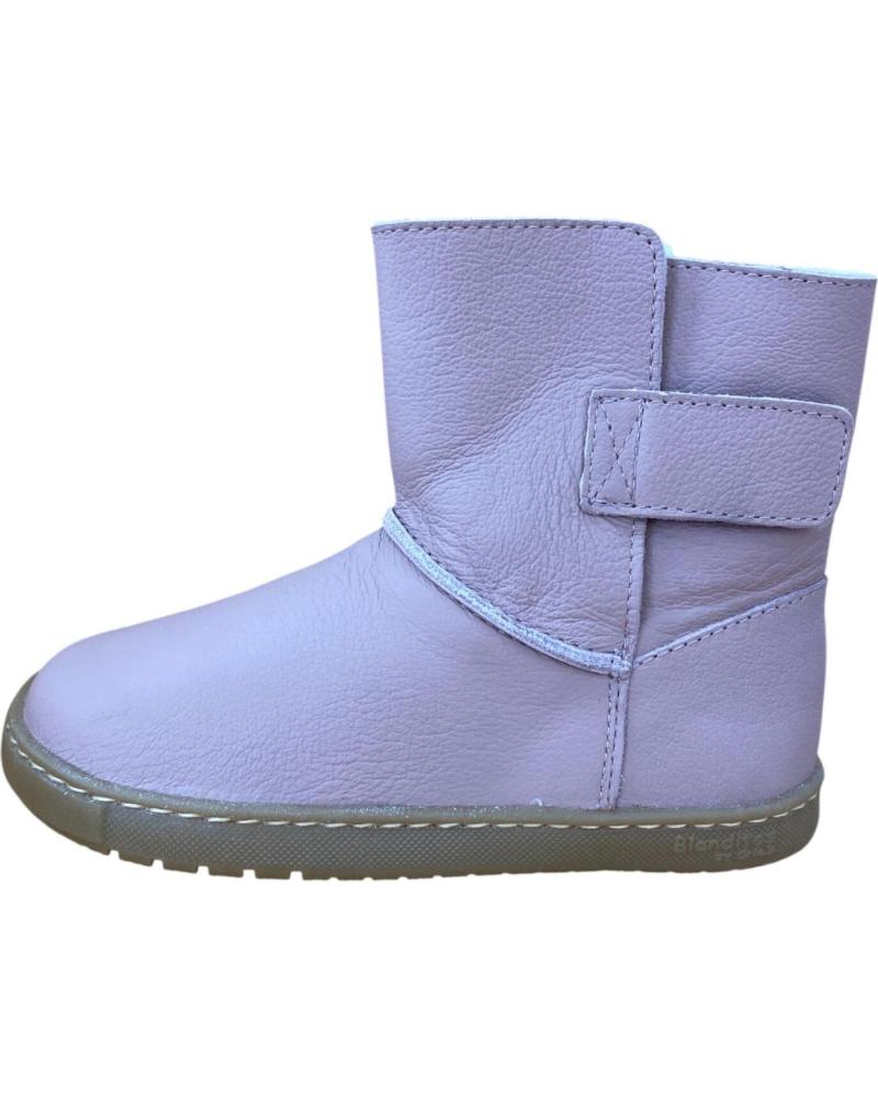 BOTAS DE PIEL CRIOS PARA NIÑA ROSA