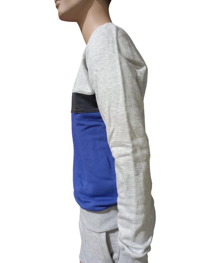 SUDADERA SIN CAPUCHA UMBRO LKA FW 66213U HOMBRE GRIS/AZUL MARINO GRIS