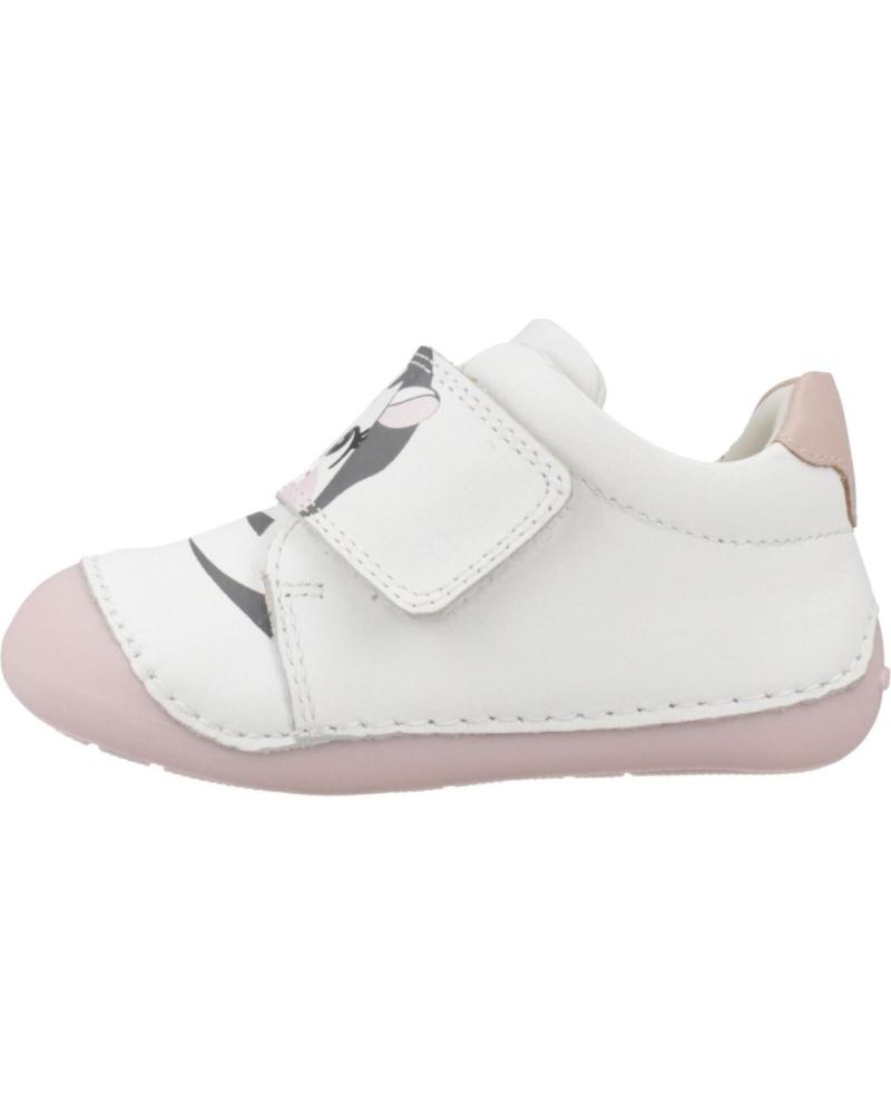 GEOX B TUTIM ZAPATILLAS CASUAL VELCRO PIEL BLANCA INFANTIL C0674 C0674