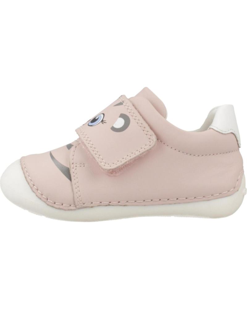 GEOX B TUTIM ZAPATILLAS CASUAL VELCRO PIEL ROSA INFANTIL C0682 C0682