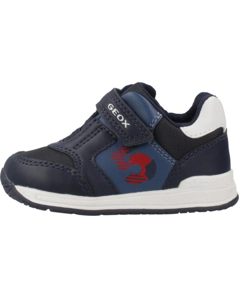 GEOX B RISHON BOY ZAPATILLAS CASUAL NIÑO CIERRE VELCRO AZUL C4244 C4244