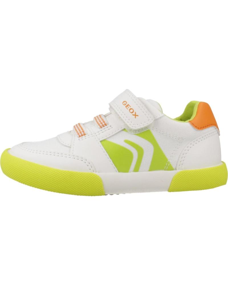 GEOX B GISLI BOY ZAPATILLAS CASUAL NIÑO CIERRE VELCRO BLANCO C0551 C0551