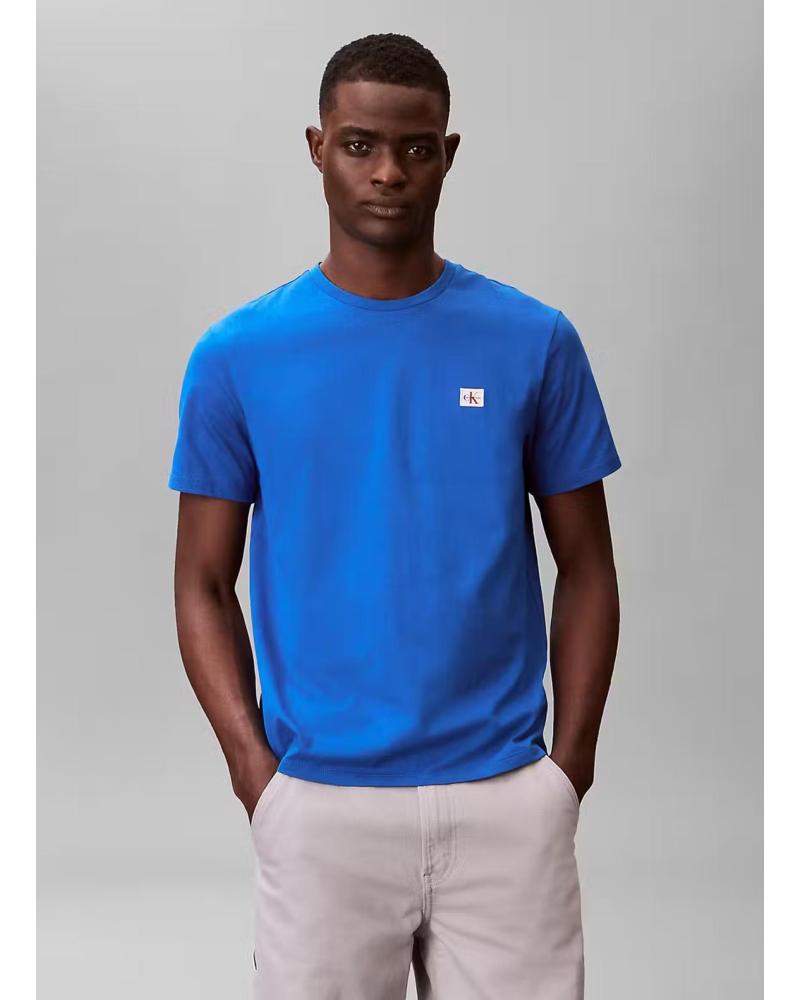 CALVIN KLEIN SS BADGE 30S JERSEY CLASSIC TEE CAMISETA LOGO HOMBRE AZUL