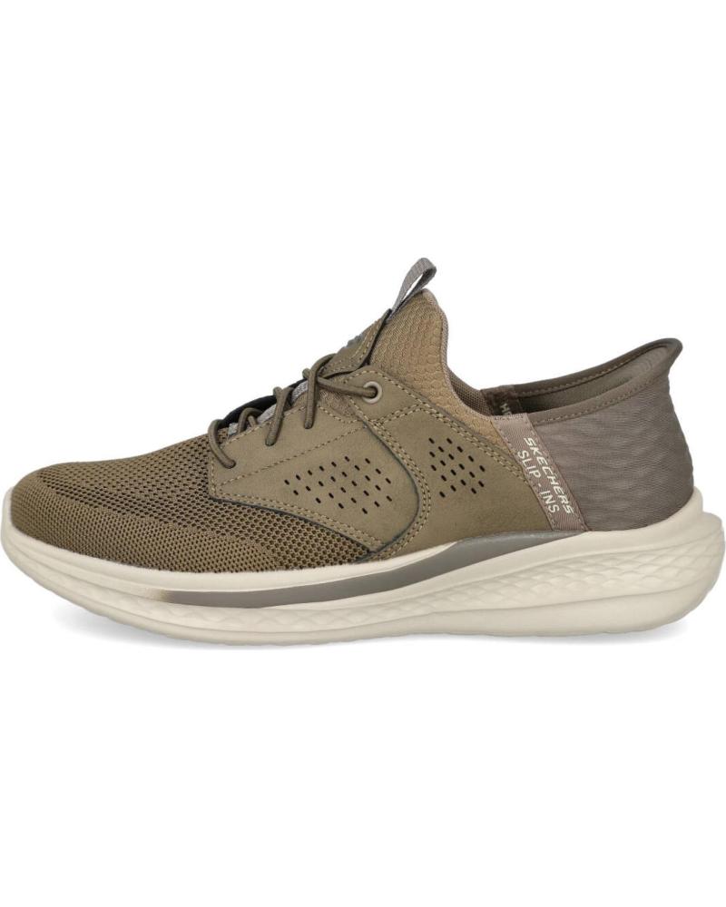 SKECHERS 210889 SLIP-INS RF SLADE - CASTER ZAPATILLAS CASUAL HOMBRE KAKI
