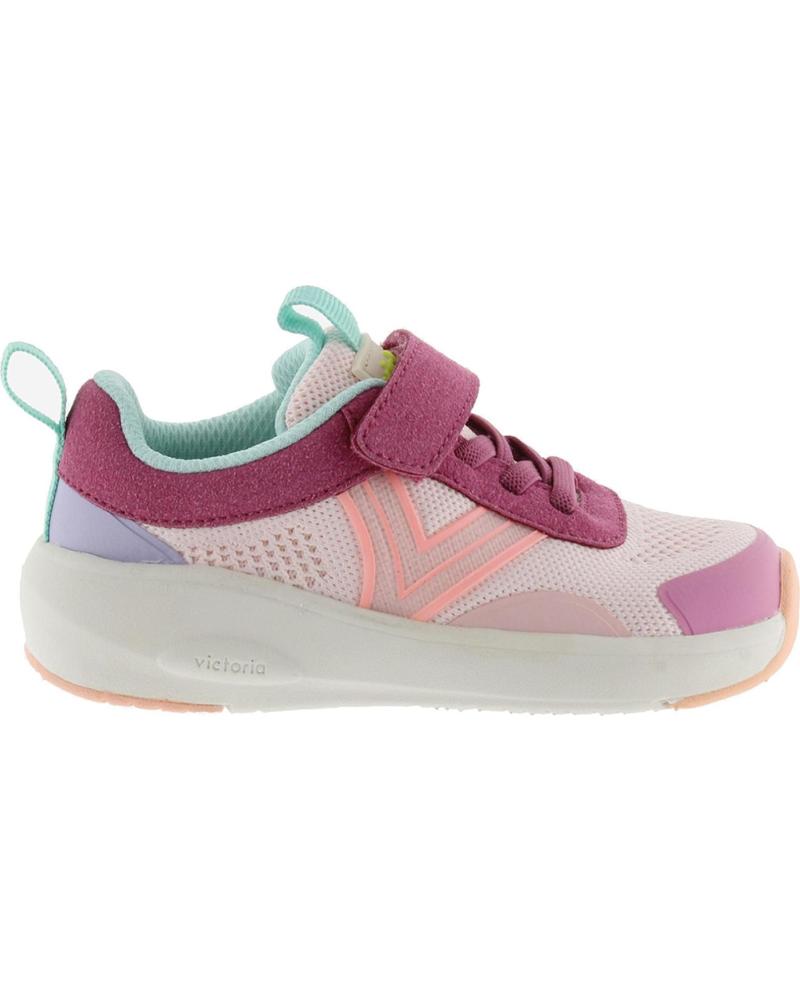 VICTORIA KAI BAREFOOT DEPORTIVAS VELCRO NIÑA ROSA ROSA
