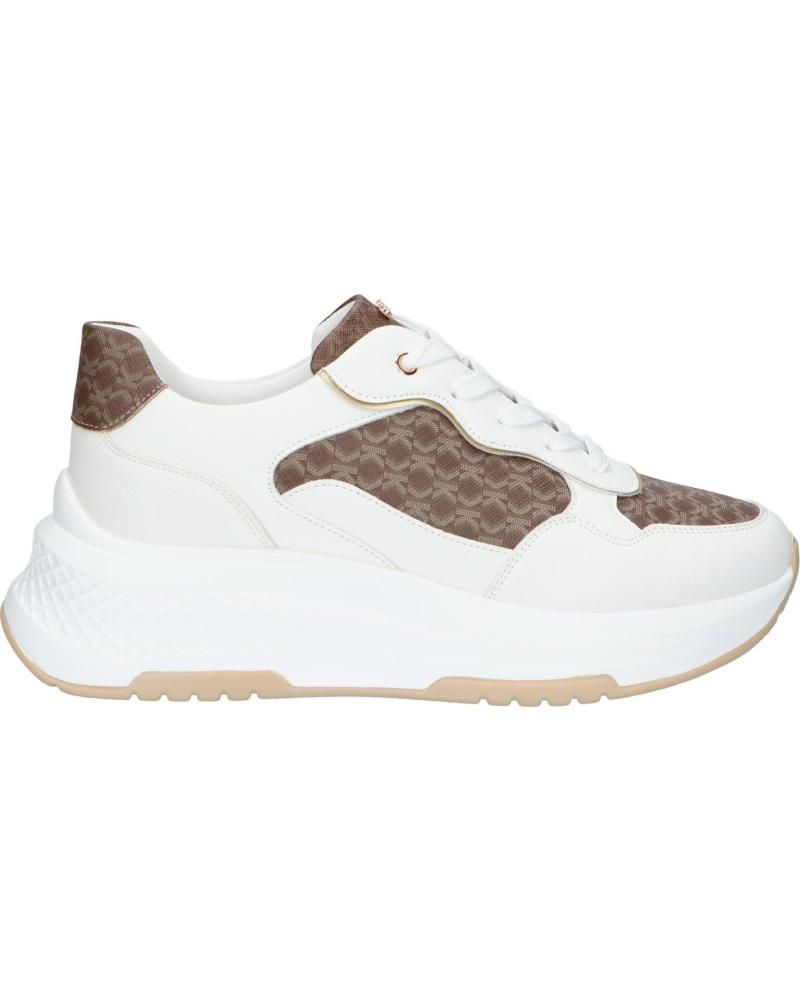 ZAPATILLAS CASUAL MUJER EXE 2315-52RG57 PU BLANCO MARRÓN PU WHITE BROWN