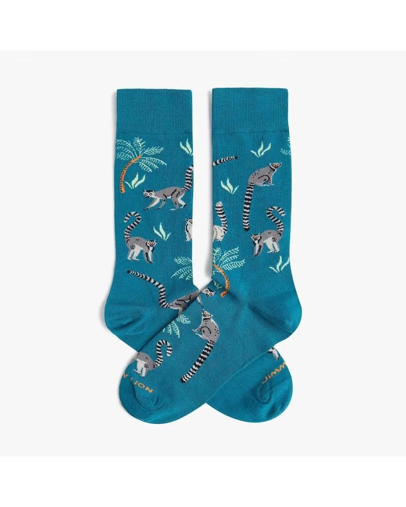 Calcetines Unisex Jimmy Lion Lemur Azul
