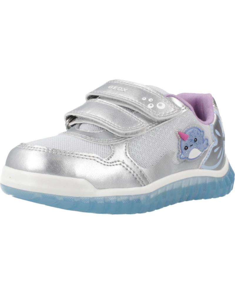 GEOX ZAPATILLAS B LIGHTYLOO GIRL CIERRE VELCRO PLATA C1294 C1294