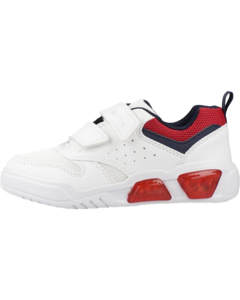 ZAPATILLAS GEOX J ILLUMINUS BOY BLANCO CIERRE VELCRO C0050 C0050