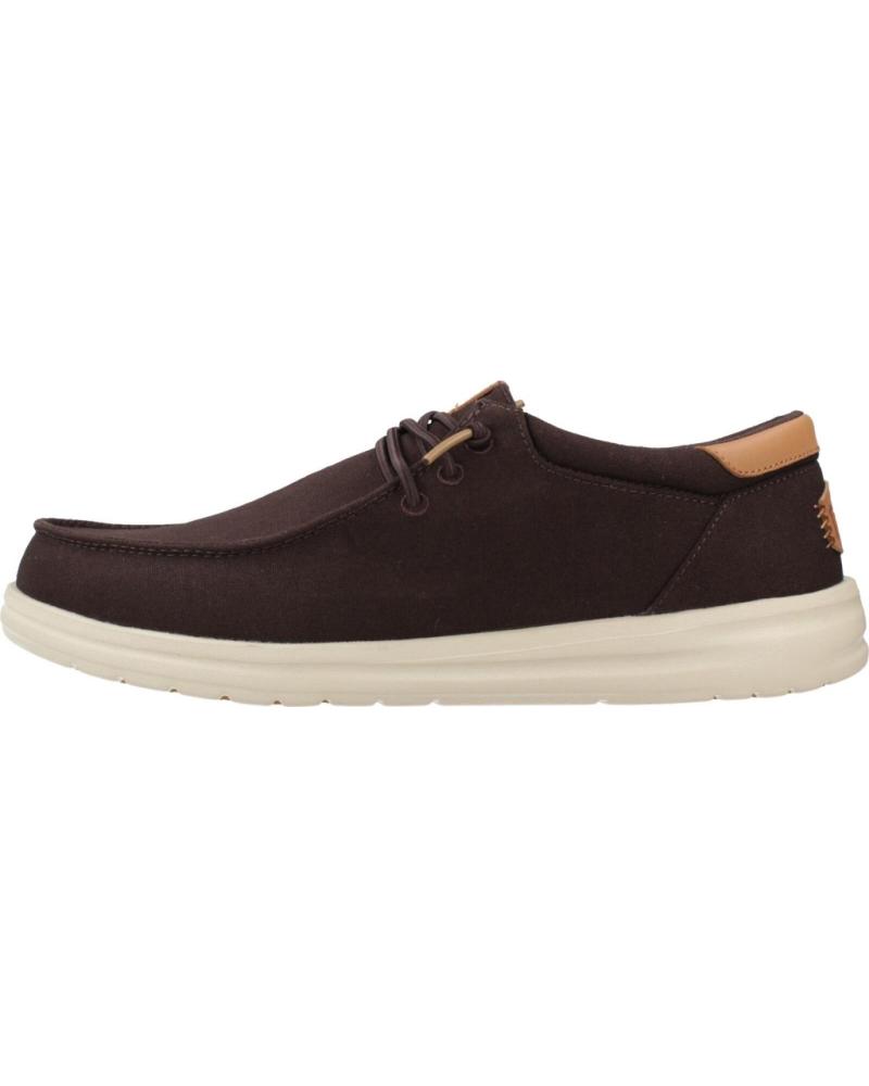 HEY DUDE ZAPATILLAS PAUL CANVAS HOMBRE BRWNWD BRWNWD
