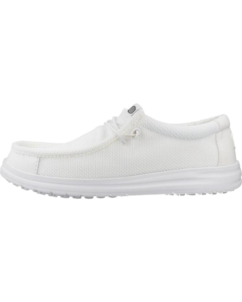 HEY DUDE WALLY WORK CE ZAPATILLAS CASUAL HOMBRE BLANCO WHITE