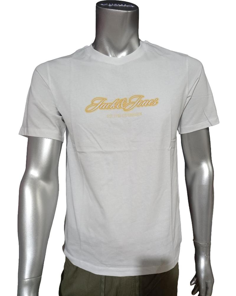 CAMISETA JACK & JONES JORCATSKILLS BALLON TEE SS CN FST 122978 BLANCO